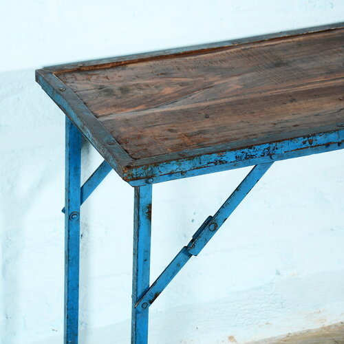 Markttafel blauw edge