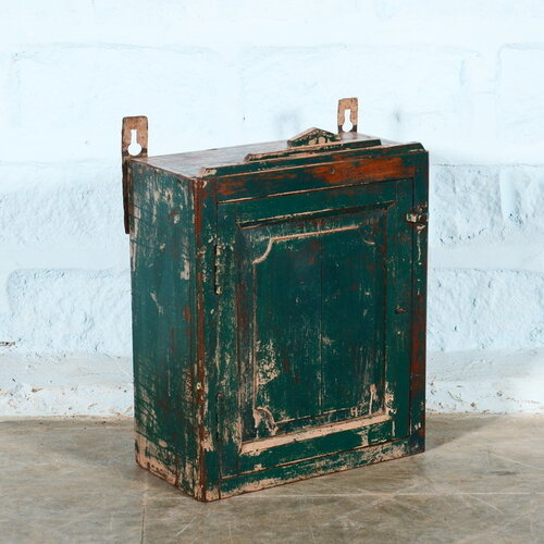 Medicijnkastje teak groen