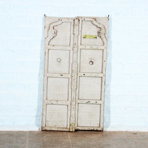 Antieke deuren babyblauw