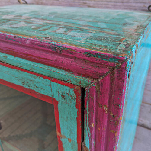 Vitrinekastje Turquoise edge