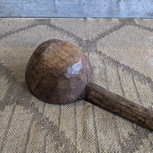 XL houten pollepel