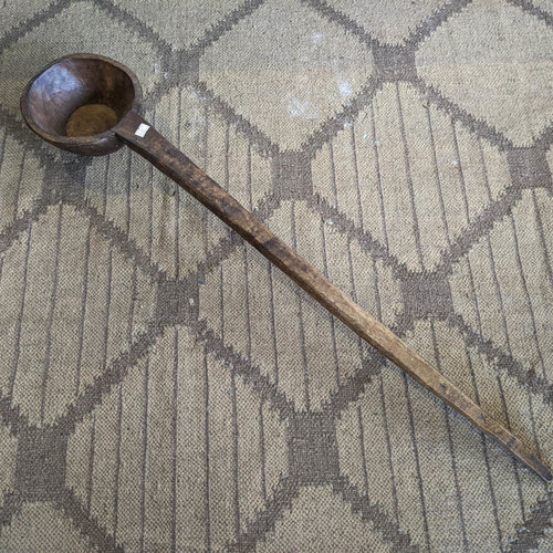 XL houten pollepel