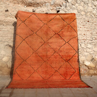 Vintage Beni Ourain roze / oranje 160 x 280