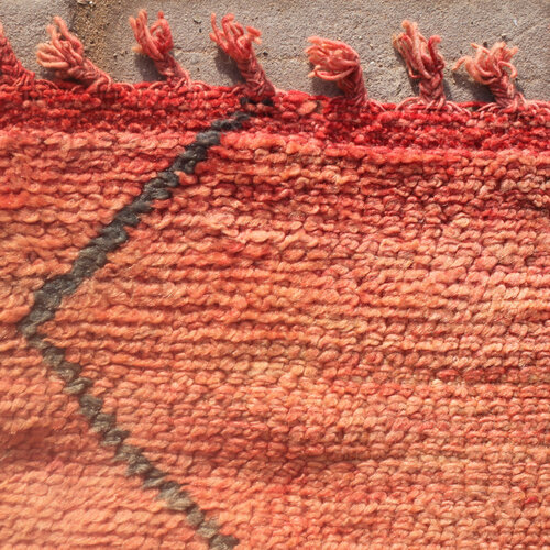 Vintage Beni Ourain roze / oranje 160 x 280
