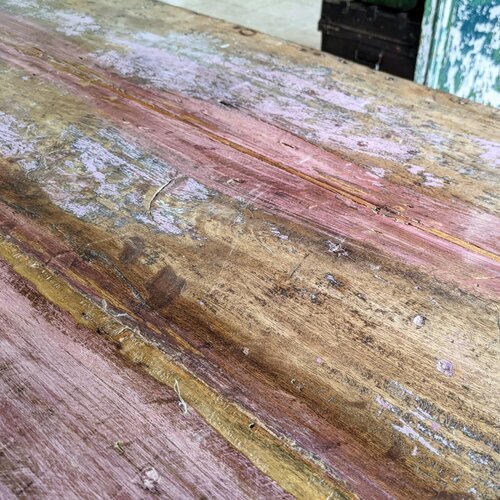 Indiase Markttafel Roze / Blauw