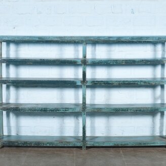 Stellingkast vintage blauw