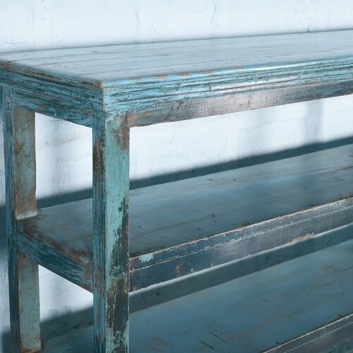 Stellingkast vintage blauw