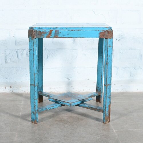 Krukje / Bijzettafeltje blauw