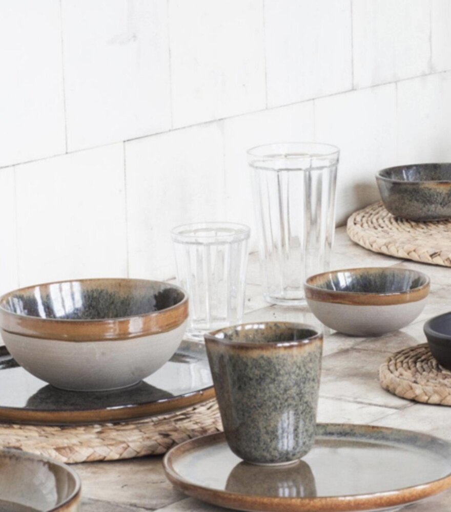 Surface dinner plate of earthenware 27 cm