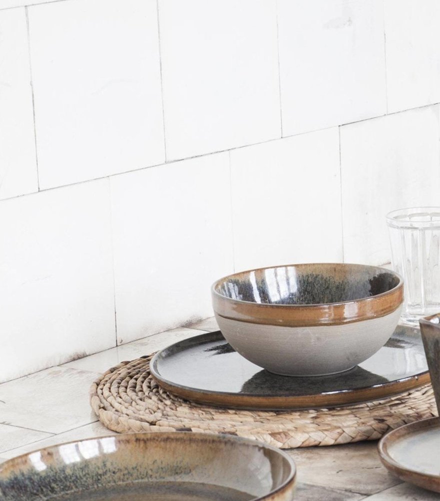 Surface diep bord van aardewerk 21 cm Surface diep bord van aardewerk 21 cm