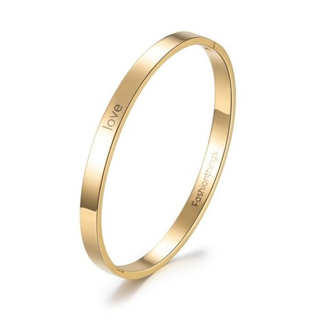 Exclusive Bangle Love Gold 6mm Exclusive Bangle Love Gold 6mm
