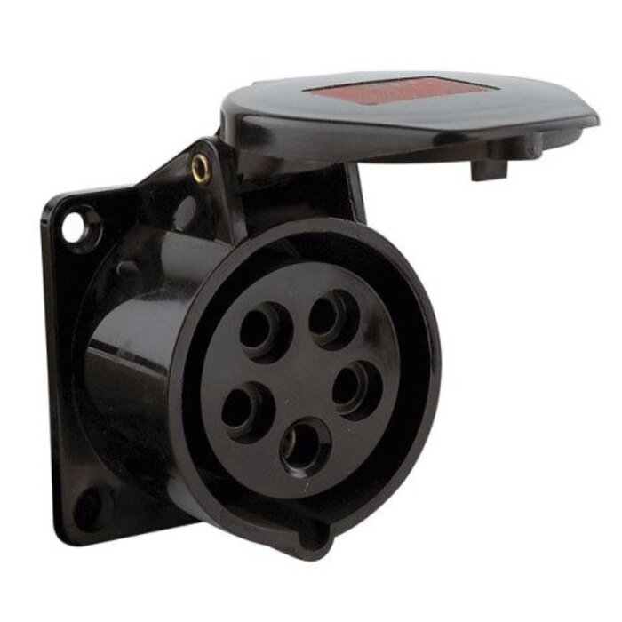 CEE inbouwdoos 32A 400V 5Pol.