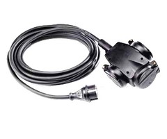 Rubber schuko verdelers 3x WCD IP44.