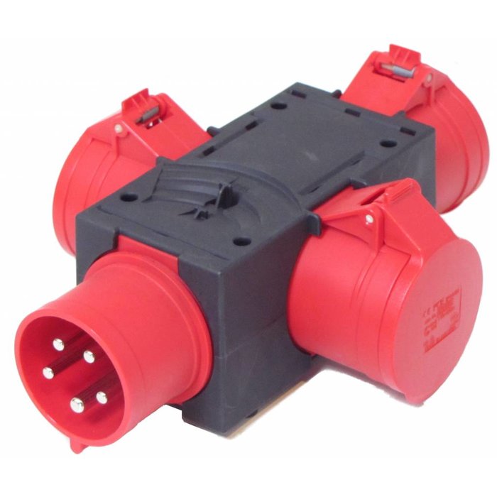 Verdeelblok 32A -> 3x 32A