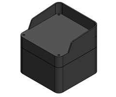 Rubber behuizing C17 HBD 128x128x100 mm.