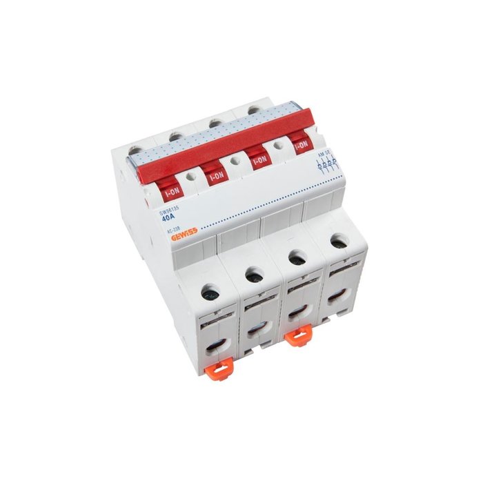 DIN Schakelaar 2/4 Polig