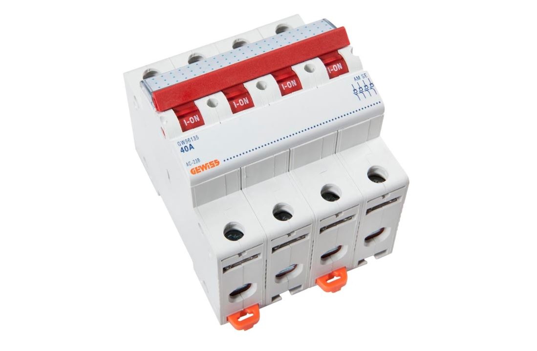 DIN Schakelaar 2/4 Polig