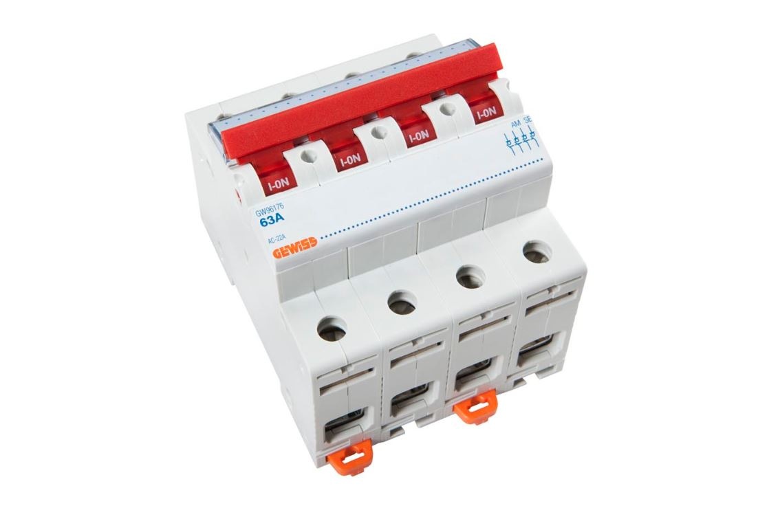 DIN Schakelaar 2/4 Polig