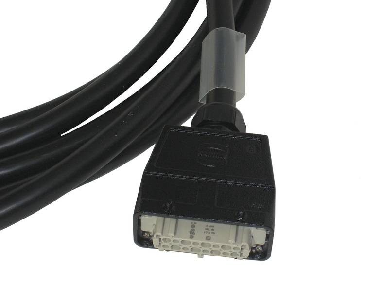 Multikabel zwart 19 x2,5mm² - recht