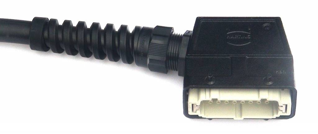 Multikabel zwart 19 x2,5mm² - recht