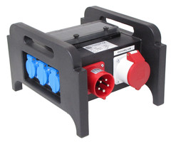 Verdeler 32A + door (achter aardlek) 6x suco