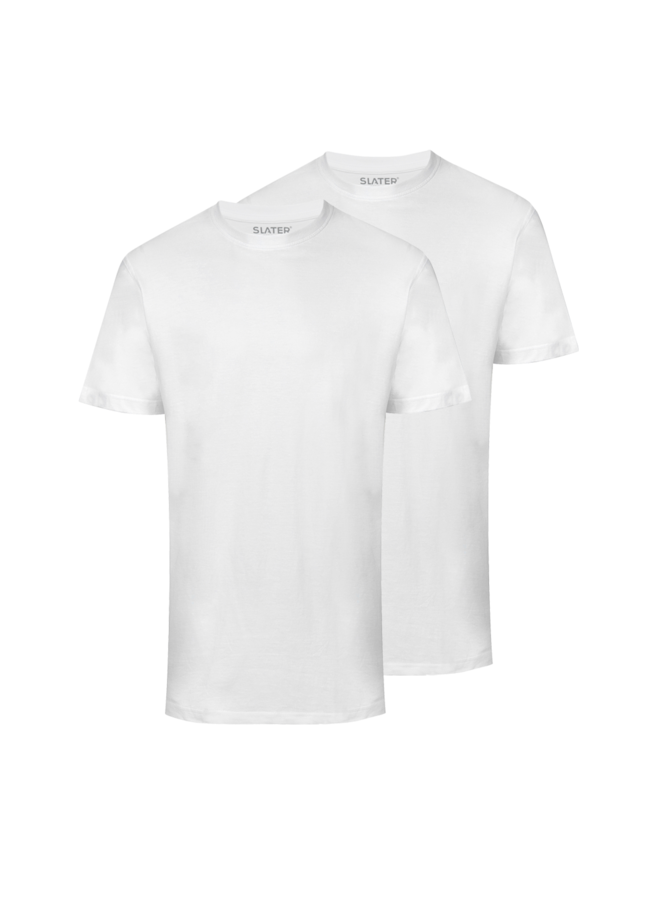 T Shirt Basis Ronde Hals Wit Two - Pack 2500 White