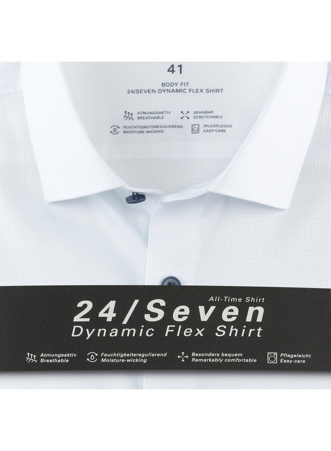 Overhemd 24/Seven Body Fit Wit Stretch 2058 14 00