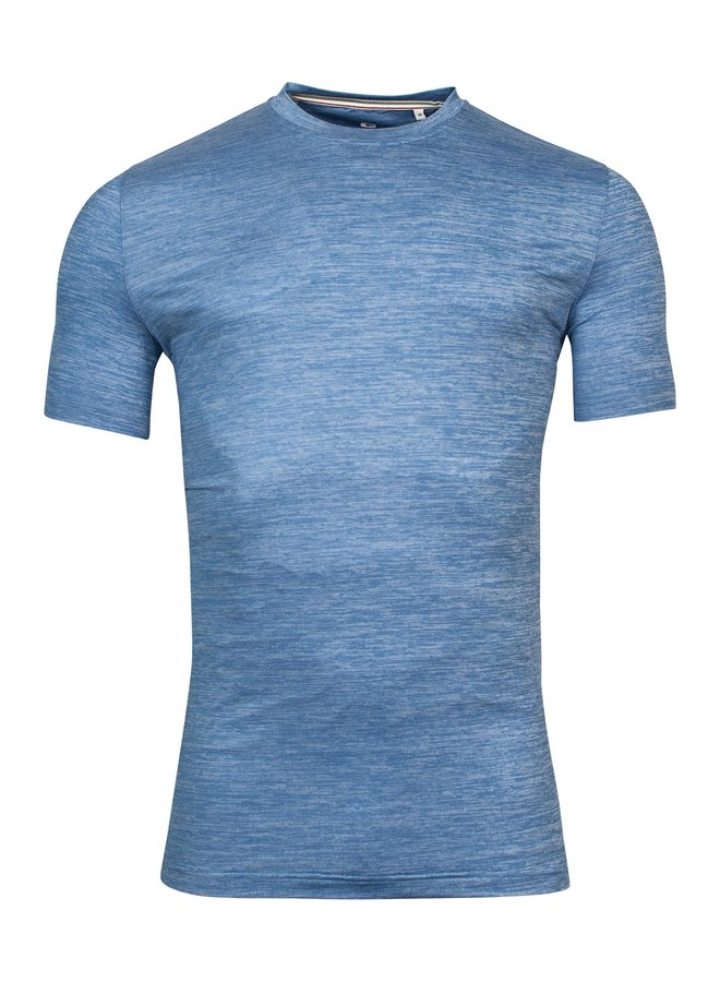 T-Shirt Midden Blauw Technical Melange 315096 col 62