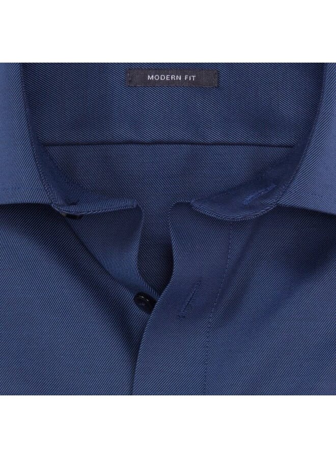 Overhemd Blauw Twill Modern-Fit 1254 44 13