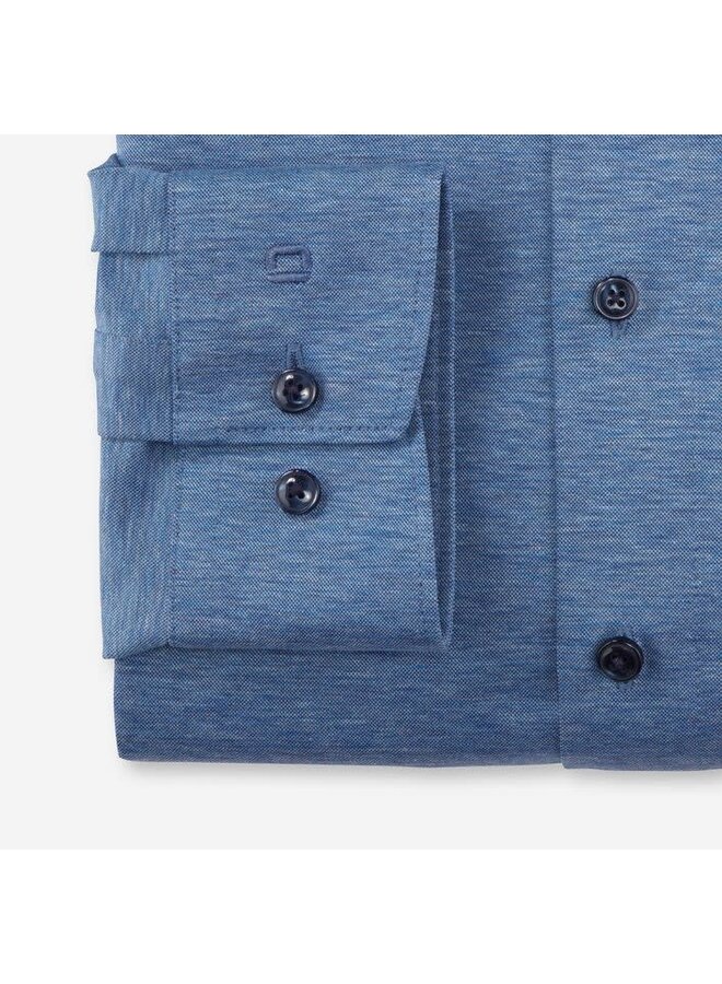 Overhemd Extra Mouwlengte Blauw 24/7 Modern Fit Dynamic Flex Jersey 1220 49 11