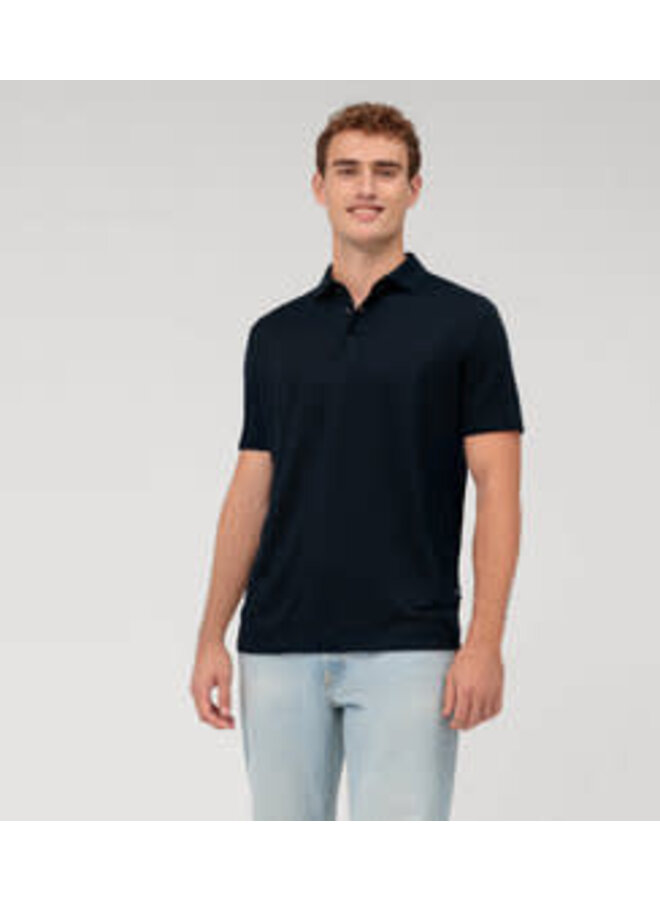 Polo SS Jersey 95%Linnen 5% Elasthan Marineblauw 5429 52 18