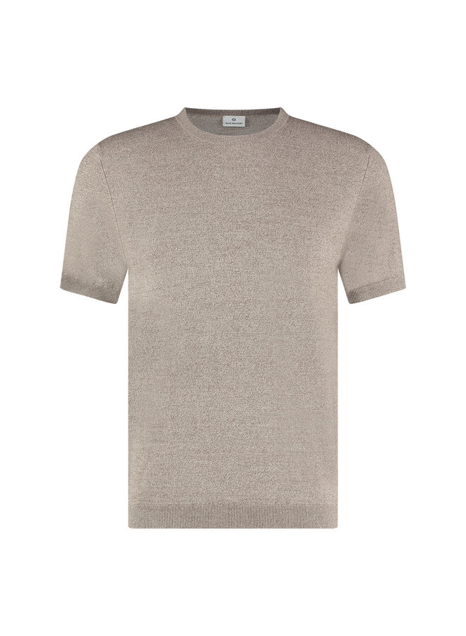 T-Shirt Luxe Knitted KBIS24-M17 Taupe