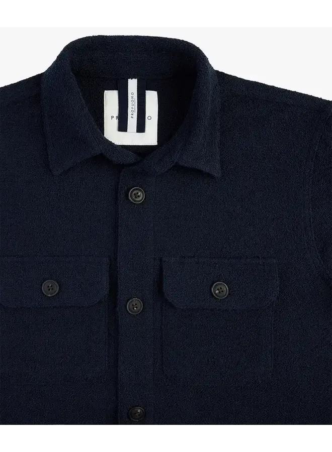 Overshirt Bouclé Navy PPVF10020B