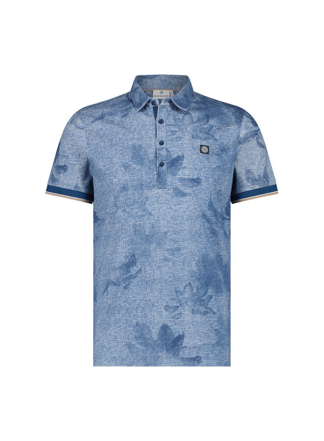 Polo Print Blauw KBIS24 M36