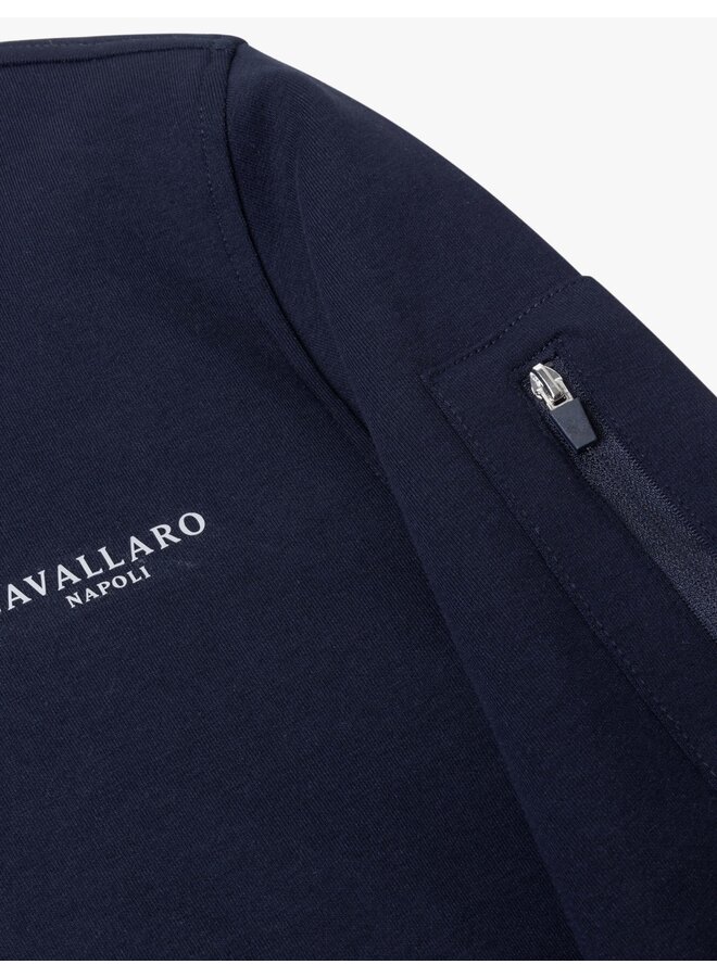 Bellunio Half Zip Sweater 120241003 Kleur 699000 Navy