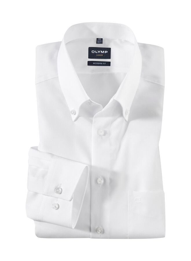 Overhemd Luxor Modern fit Wit Button-down 0303 64 00