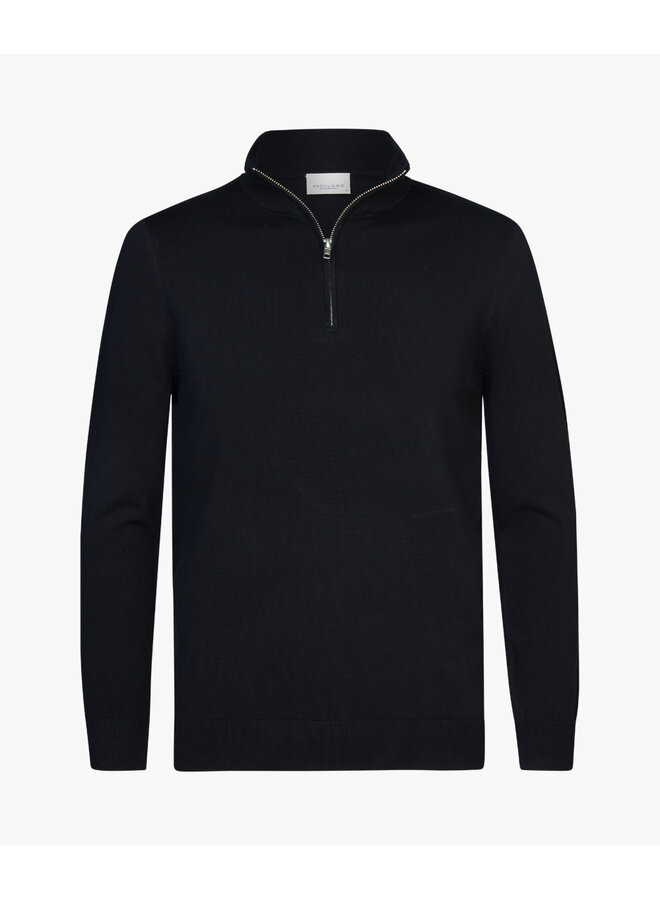 Pullover Half Zip Navy luxury PPVJ30035D