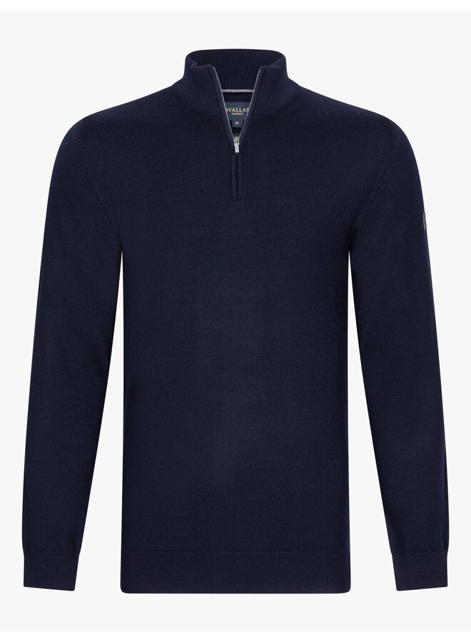 Merino Half Zip Pullover 118245001 Donkerblauw 699000