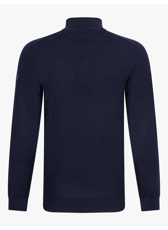 Merino Half Zip Pullover 118245001 Donkerblauw 699000