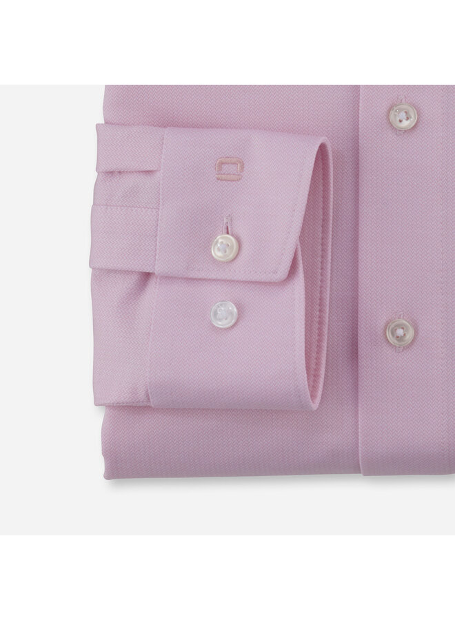 Overhemd Knitted 24/7 Modern-Fit Roze 1279 64 30