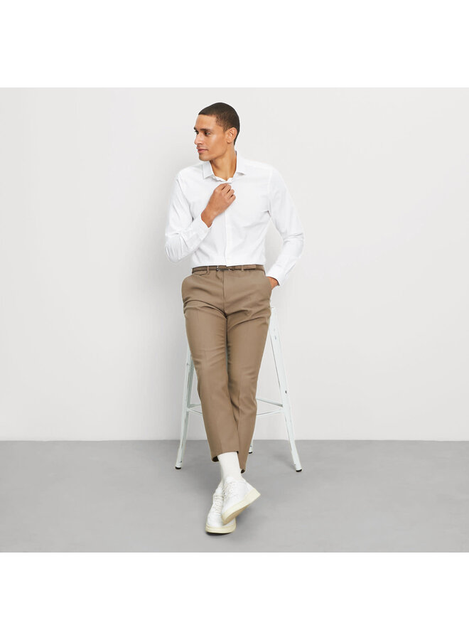 Overhemd Wit Body Fit / Level Five Modern Kent Kraag 2113 74 00