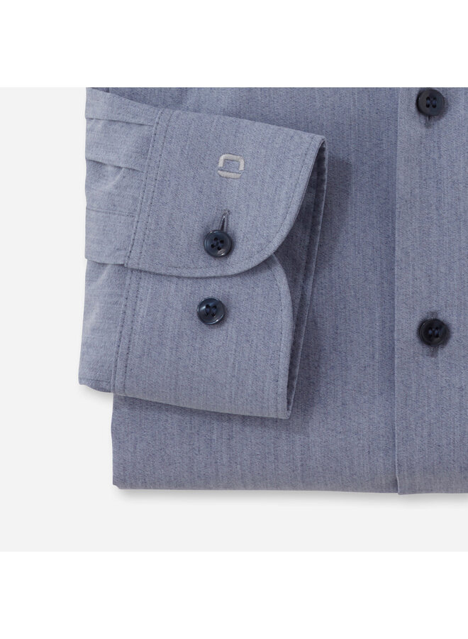 Overhemd Jeans-Blauw Body Fit / Level Five Modern Kent Kraag 2113 74 18