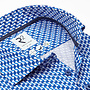 Overhemd Print Knitted 128 WSP 011 col 014 Blauw
