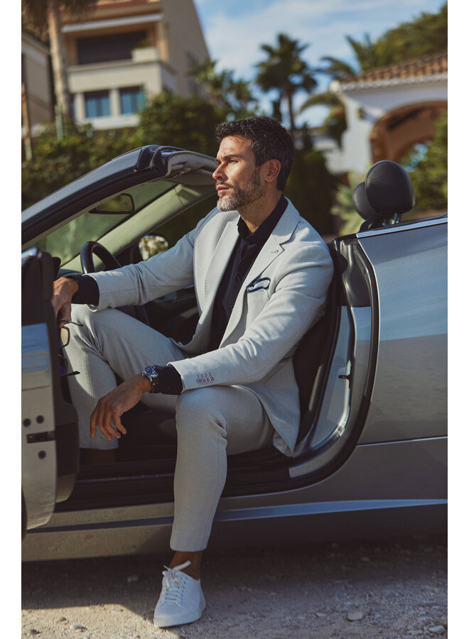 Broek /Chino/ Travel Jersey Kostuum 24/7 Knitted JAKE-M20 STONE