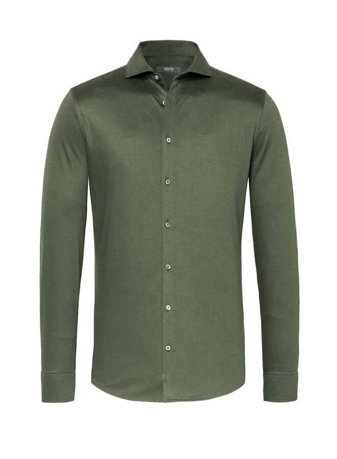 Overhemd Luxury Line Knitted 30008-30 col 605 Groen