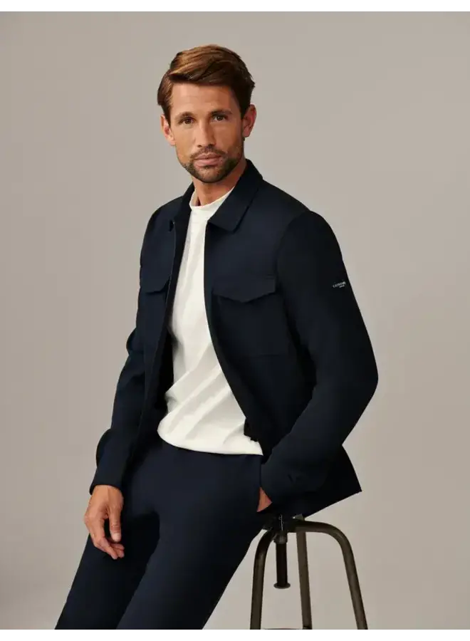 Zerino Overshirt 123255011 Kleur 699000 Donkerblauw