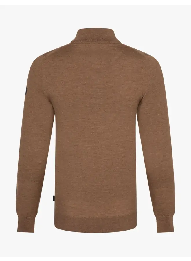 Merino Half Zip Pullover 118255000 Kleur 830000 Camel
