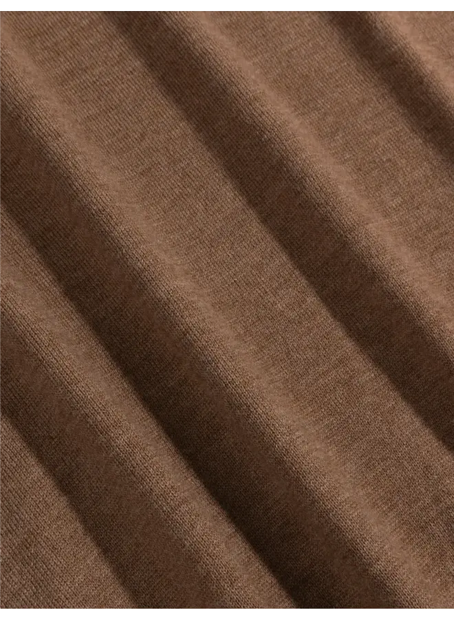 Merino Half Zip Pullover 118255000 Kleur 830000 Camel