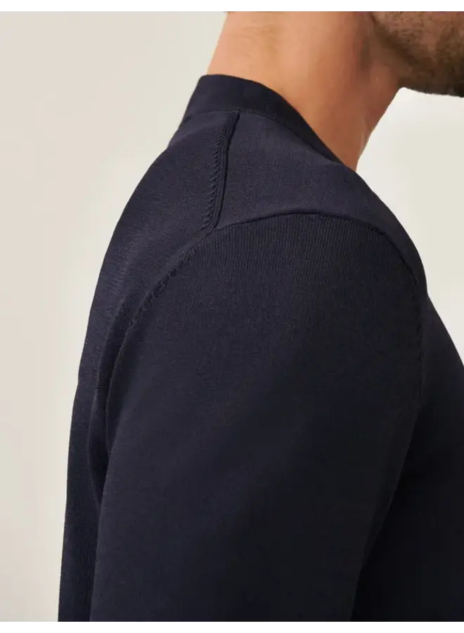 Milacio Turtle Neck Pullover 118255032 Kleur 699000 Dark Blue