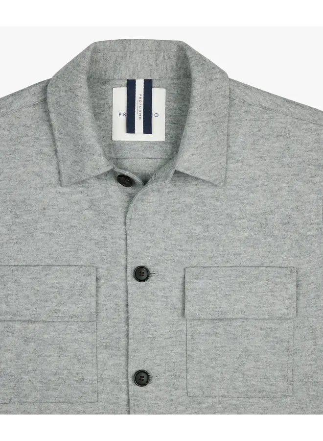Overshirt Wol Knitted Grijs PPWF30002D